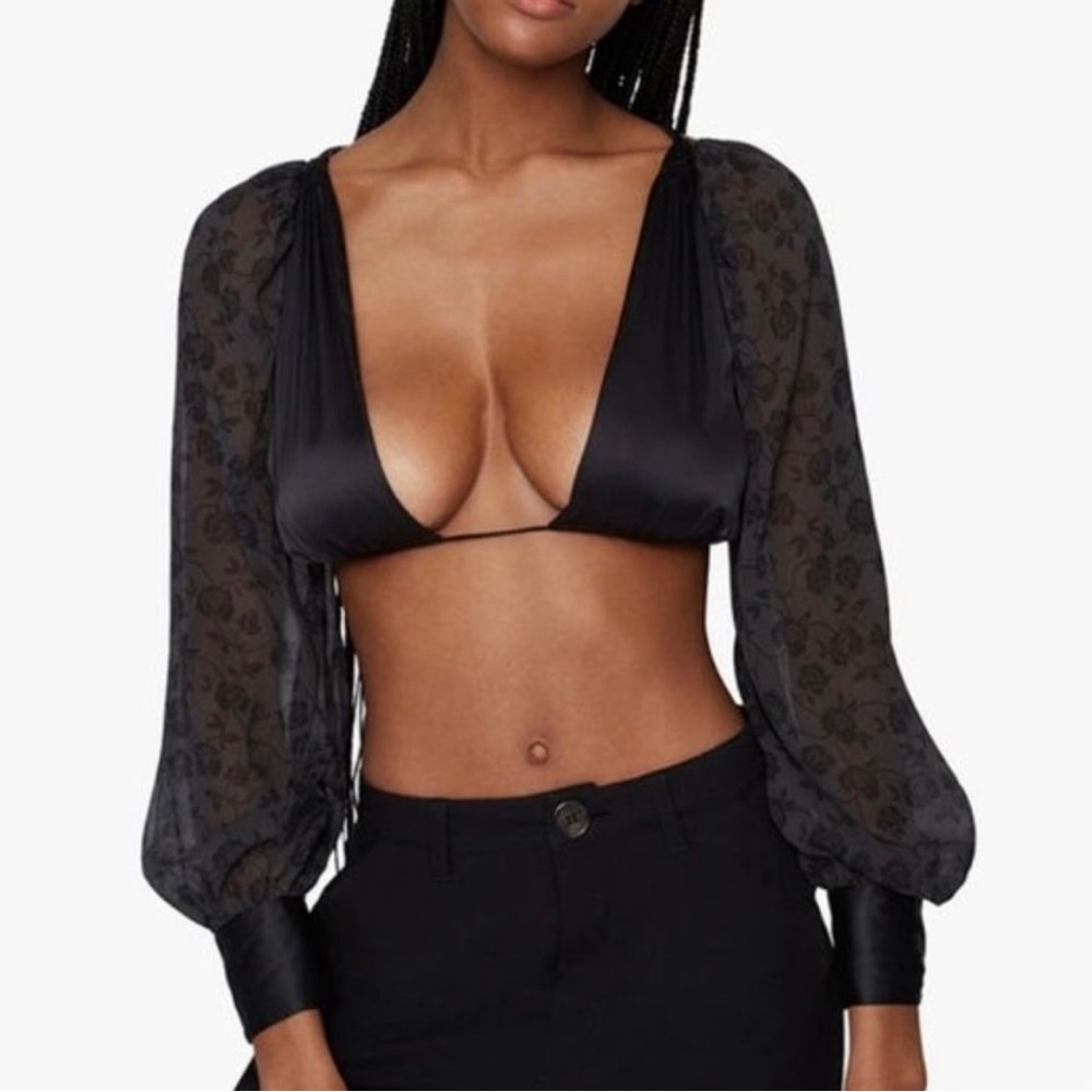DANIELLE BERNSTEIN cropped sexy top
